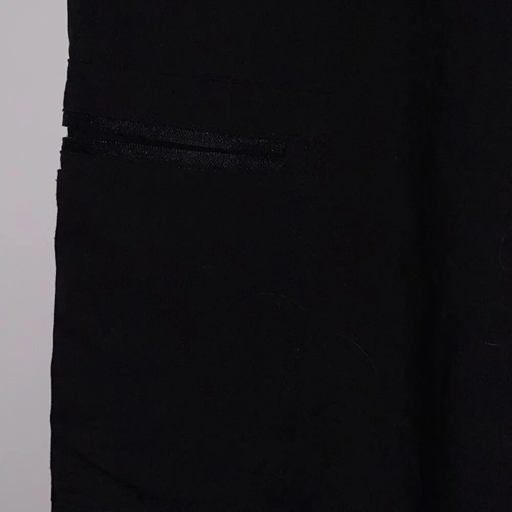 FIGS Men's Black Technical Medical Drawstring Cargo Stretch Scrub Pants‎ Large
